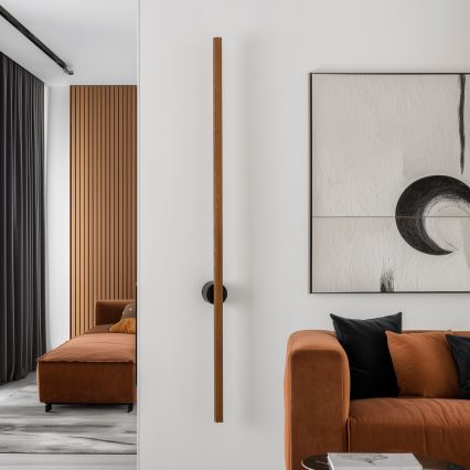 Brilagi - LED-seinävalaisin WOODY LINE LED/12W/230V 120 cm tammi kirsikka