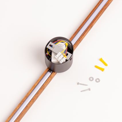 Brilagi - LED-seinävalaisin WOODY LINE LED/12W/230V 120 cm tammi kirsikka