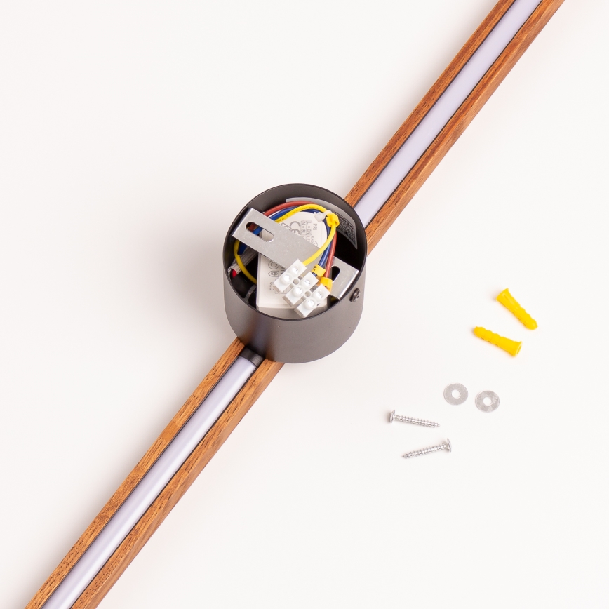 Brilagi - LED-seinävalaisin WOODY LINE LED/12W/230V 120 cm tammi kirsikka