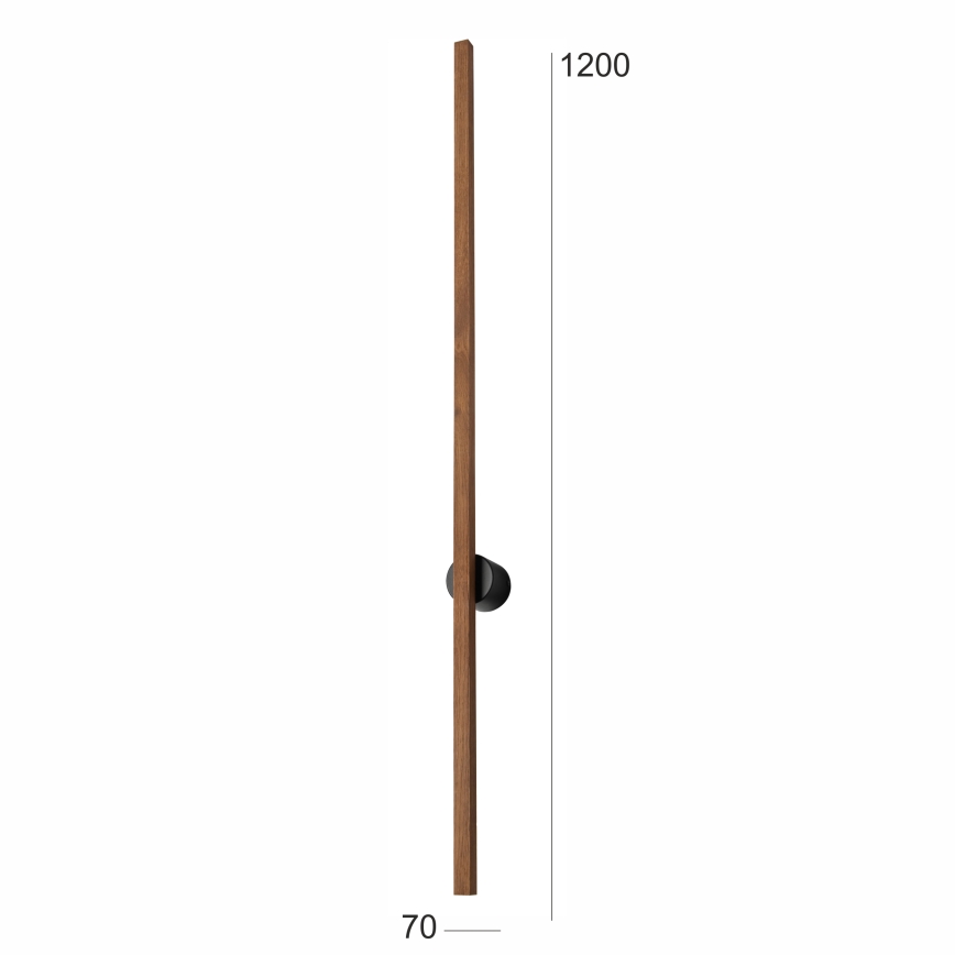 Brilagi - LED-seinävalaisin WOODY LINE LED/12W/230V 120 cm tammi kirsikka