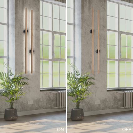 Brilagi - LED-seinävalaisin WOODY LINE LED/7W/230V 4000K 60 cm tammi