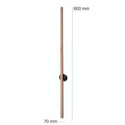 Brilagi - LED-seinävalaisin WOODY LINE LED/7W/230V 4000K 60 cm tammi