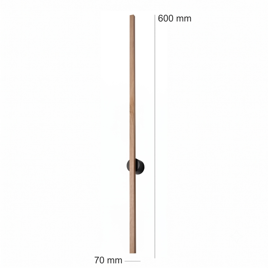 Brilagi - LED-seinävalaisin WOODY LINE LED/7W/230V 4000K 60 cm tammi