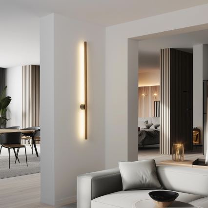 Brilagi - LED-seinävalaisin WOODY LINE LED/7W/230V 4000K 60 cm tammi/pähkinä