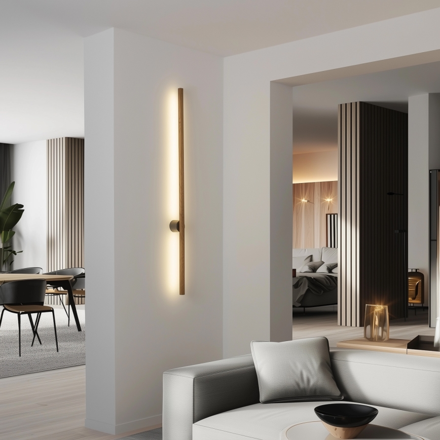 Brilagi - LED-seinävalaisin WOODY LINE LED/7W/230V 4000K 60 cm tammi/pähkinä