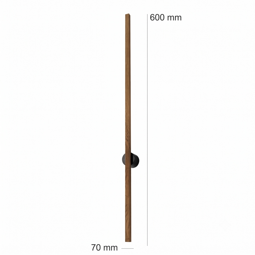 Brilagi - LED-seinävalaisin WOODY LINE LED/7W/230V 4000K 60 cm tammi/pähkinä