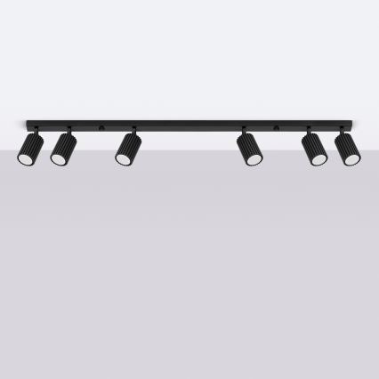 Brilagi - LED-spottivalaisin CRESTO 6xGU10/10W/230V musta