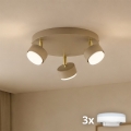 Brilagi - LED-spottivalaisin MONO 3xGX53/30W/230V beige/kulta