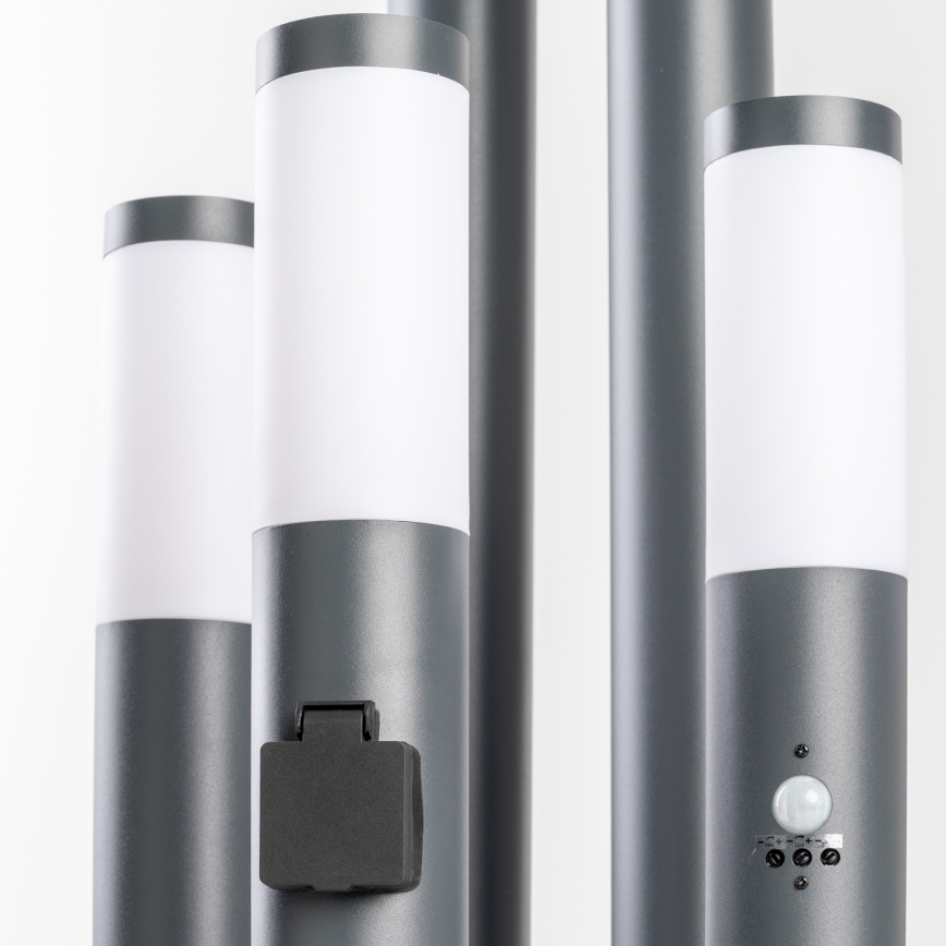 BRILAGI - LED-himmennettävä ulkovalaisin ELIA 1xE27/6W/230V 2700-6500K IP44 Wi-Fi 50 cm antrasiitti