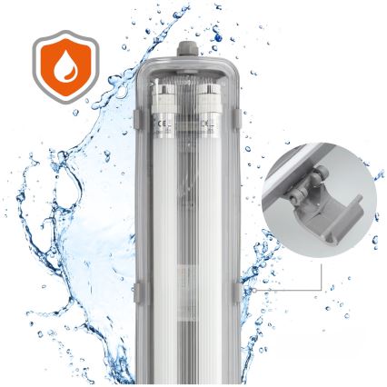 BRILAGI - LED-tekninen pölytiivis loisteputkivalaisin OPTIMA T8 2xG13/9W/230V 4000K IP65 67,5 cm
