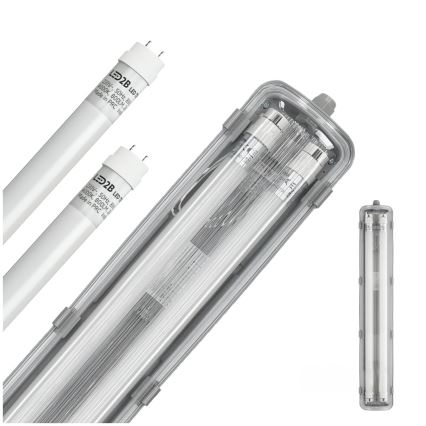 BRILAGI - LED-tekninen pölytiivis loisteputkivalaisin OPTIMA T8 2xG13/9W/230V 4000K IP65 67,5 cm