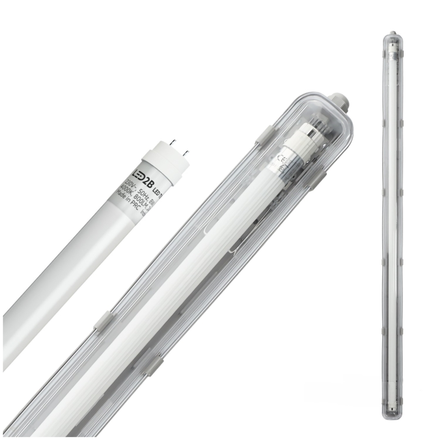 BRILAGI - LED-tekninen pölytiivis loisteputkivalaisin OPTIMA T8 1xG13/18W/230V 4000K IP65 128 cm