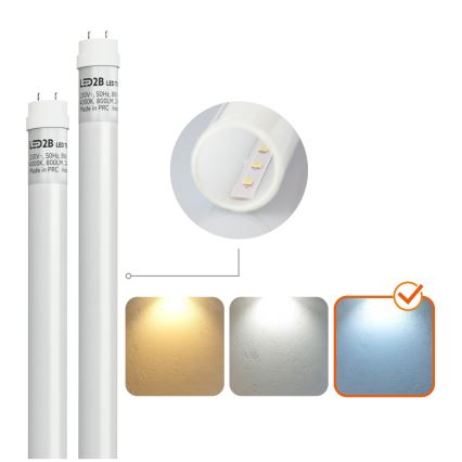 BRILAGI - OPTIMA T8 LED-loisteputkivalaisin teollisuuskäyttöön, pöly- ja roiskevesitiivis, 2xG13/18W/230V 6500K IP65 128 cm