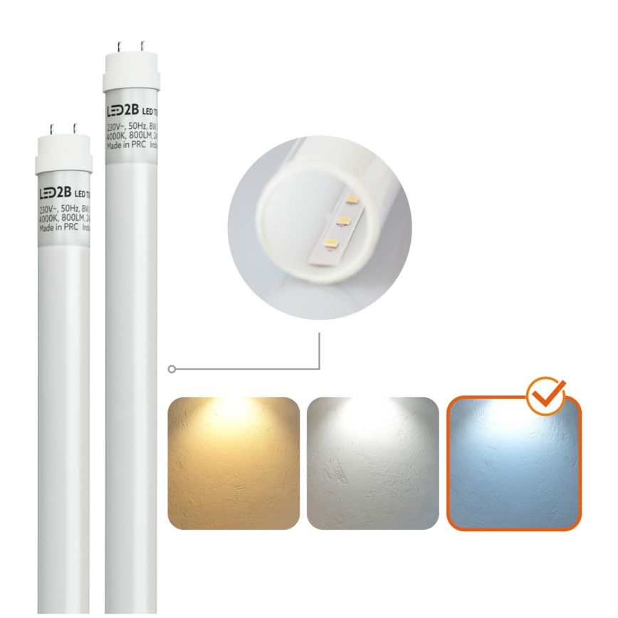 BRILAGI - OPTIMA T8 LED-loisteputkivalaisin teollisuuskäyttöön, pöly- ja roiskevesitiivis, 2xG13/18W/230V 6500K IP65 128 cm