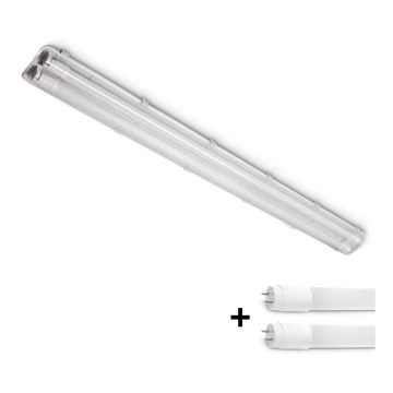 BRILAGI - LED-tekninen pölytiivis loisteputkivalaisin OPTIMA T8 2xG13/18W/230V 4000K IP65 128 cm