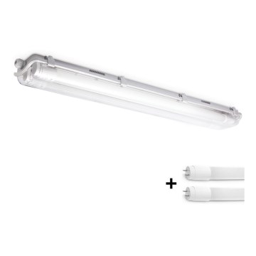 BRILAGI - LED-tekninen pölytiivis loisteputkivalaisin OPTIMA T8 2xG13/9W/230V 4000K IP65 67,5 cm