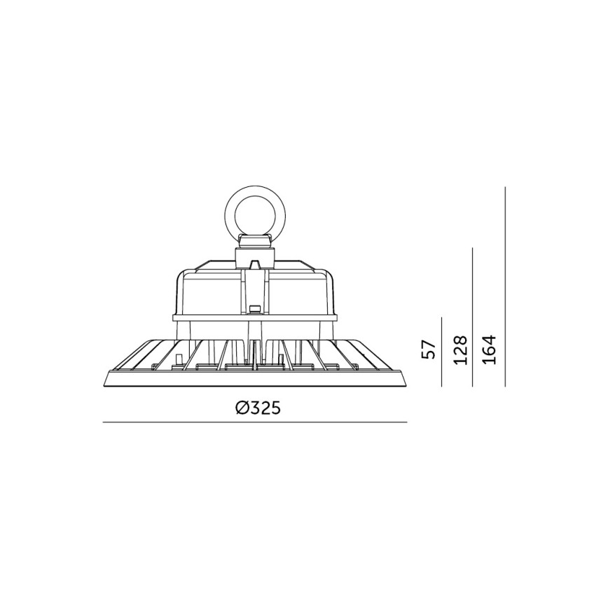 Brilagi - TITAN PRO kattoon asennettava teollinen LED-valaisin LED/200W/230V 4000K IP65