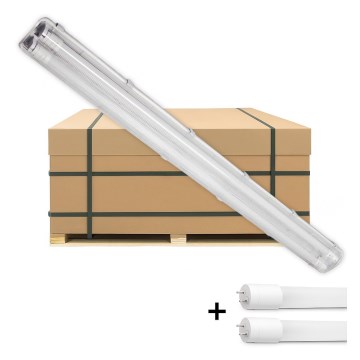 BRILAGI - LED-teollisuusloisteputkivalaisin, pölytiivis OPTIMA T8 2xG13/18W/230V 4000K IP65 128 cm - lavalla 110 kpl