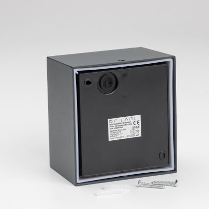 Brilagi - LED-ulkovaloseinävalaisin liiketunnistimella TERNI LED/12W/230V antrasiitti IP44