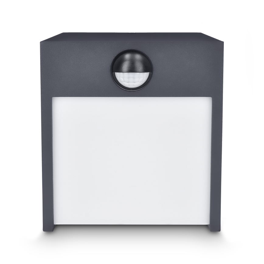 Brilagi - LED-ulkovaloseinävalaisin liiketunnistimella TERNI LED/12W/230V antrasiitti IP44