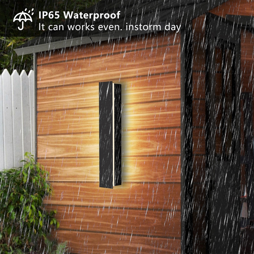 Brilagi - LINEAR LED ulkoseinävalaisin, 8 W, 230 V, 4000 K, IP65, 30 cm, musta, CRI 90