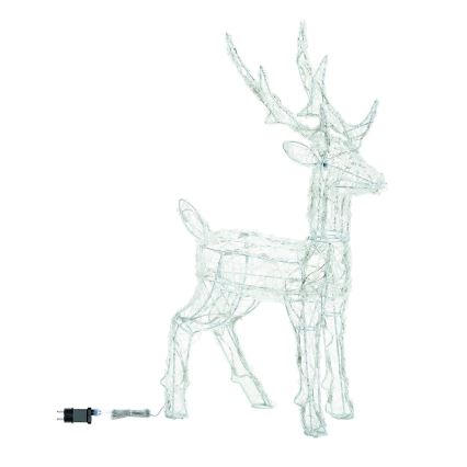 BRILAGI - LED ulkokäyttöön tarkoitettu joulukoriste LED/3,6W/8 toimintoa 65 cm IP44 poro kylmänvalkoinen
