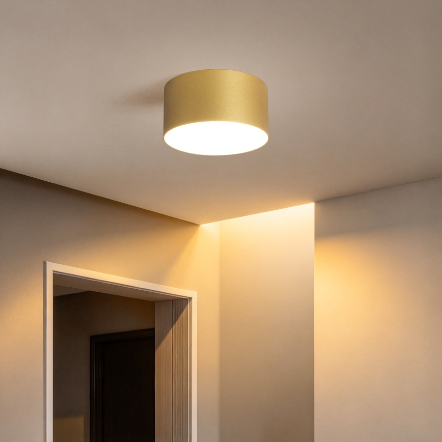 BRILAGI - LED Ulkokattovalaisin FORIS LED/14W/230V, halkaisija 12 cm, kultainen, IP44