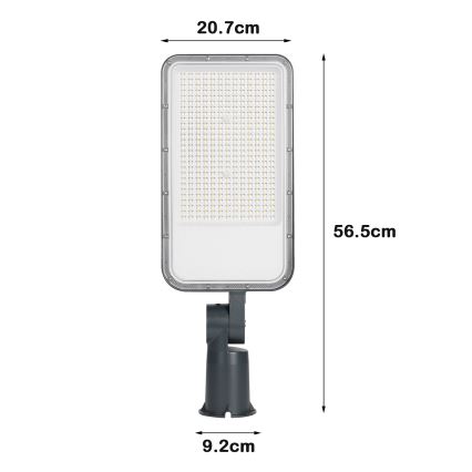 Brilagi - URBANLIGHT LED-ulkokatuvalaisin nivelöidyllä kiinnityksellä LED/200W/230V, antrasiitti, IP65