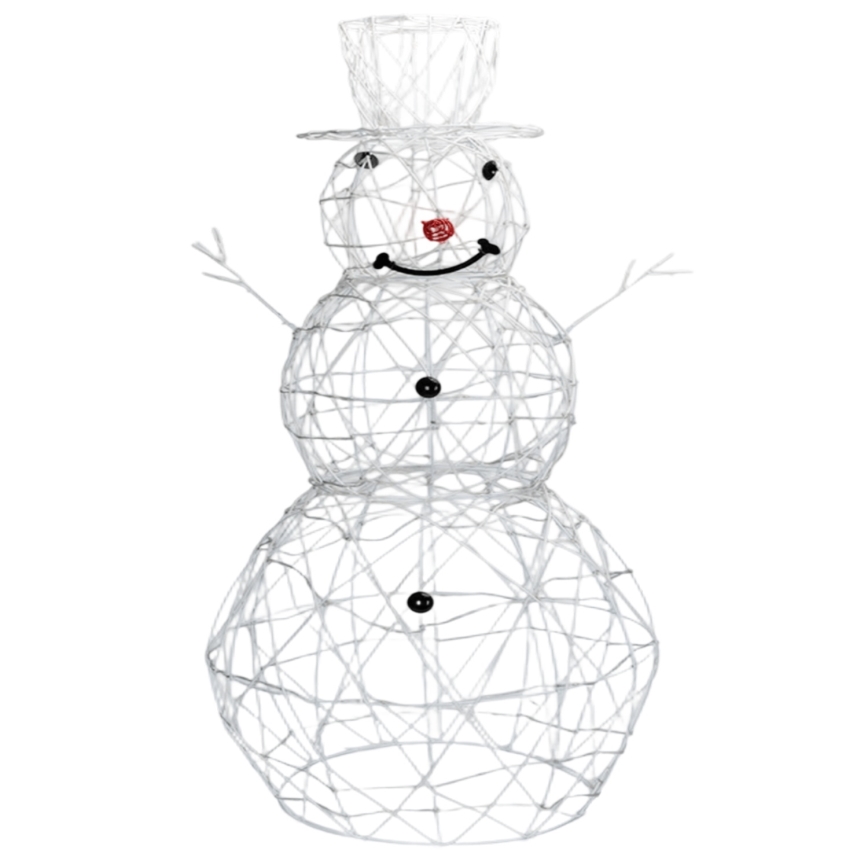 Brilagi - LED-ulkojoulukoriste 3,6W/31/230V 6500K 120 cm IP44 lumiukko