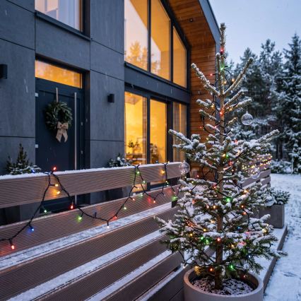 BRILAGI - LED-ulkojouluvaloketju 100xLED/8 toimintoa 13 m IP44 monivärinen