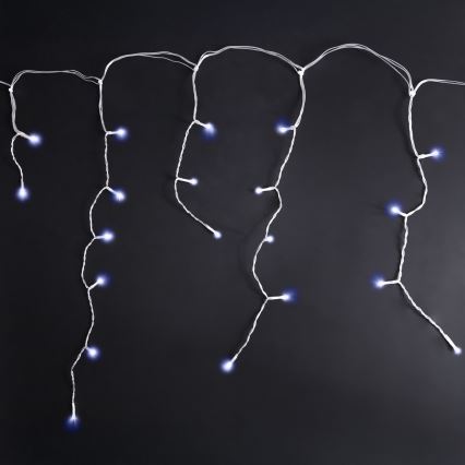 Brilagi - LED-ulkojouluvalosarja 200 LED/8 toimintoa 13 m IP44 kylmänvalkoinen jääpuikkovalot