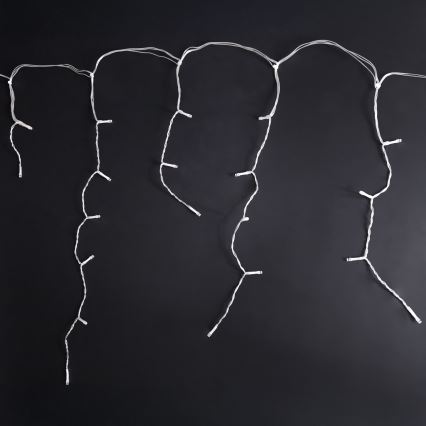 Brilagi - LED-ulkojouluvalosarja 200 LED/8 toimintoa 13 m IP44 kylmänvalkoinen jääpuikkovalot