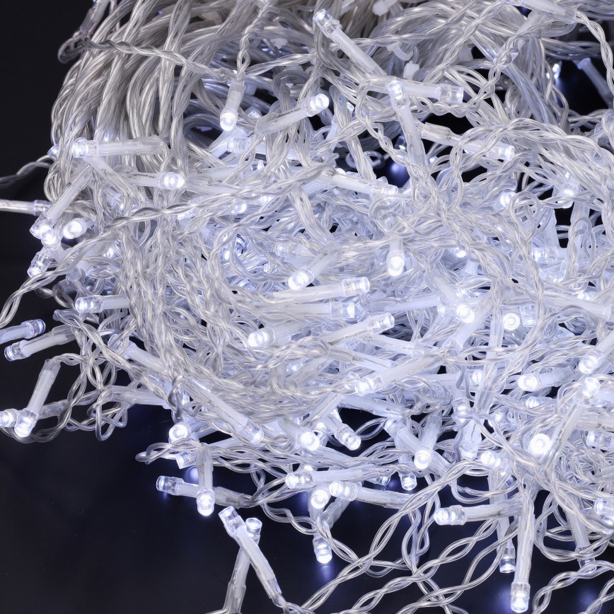 Brilagi - LED-ulkojouluvalosarja 200 LED/8 toimintoa 13 m IP44 kylmänvalkoinen jääpuikkovalot