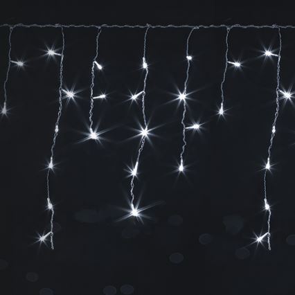 Brilagi - LED ulkojouluvalosarja 400xLED/8 toimintoa 23x0,6m IP44 kylmänvalkoinen