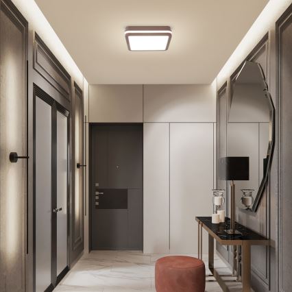 Brilagi - LED ulkokattovalaisin BENE LED/24W/230V 26x26 cm ruskea IP54