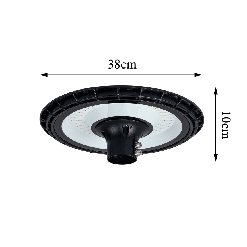 Brilagi - LED-katuvalaisin ulkokäyttöön pylväällä 3 m URBANSPARK LED/120W/230V musta IP65