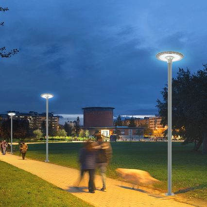 BRILAGI - LED-ulkovalaisin pylväällä 3 m URBANSPARK LED/120W/230V harmaa IP65