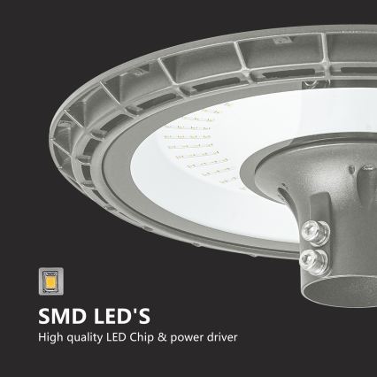 BRILAGI - LED-ulkovalaisin pylväällä 3 m URBANSPARK LED/120W/230V harmaa IP65