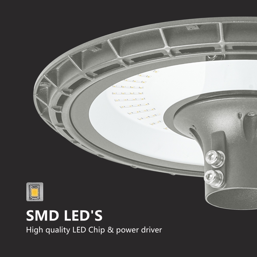 BRILAGI - LED-ulkovalaisin pylväällä 3 m URBANSPARK LED/120W/230V harmaa IP65