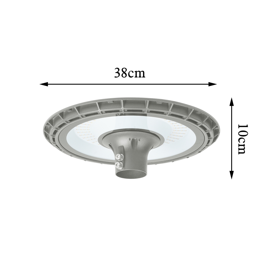 BRILAGI - LED-ulkovalaisin pylväällä 3 m URBANSPARK LED/120W/230V harmaa IP65