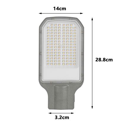 Brilagi - LED ulkokatuvalaisin URBANLIGHT LED/50W/230V harmaa IP65