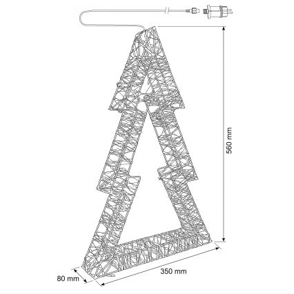 BRILAGI - LED Ulkokäyttöinen joulukoriste LED/3,3W/230V IP44 kuusi