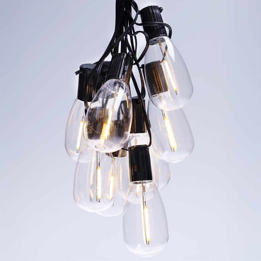 Brilagi - LED ulkokäyttöinen jouluköynnös 10xLED/3xAA 3,2m IP44 lämmin valkoinen