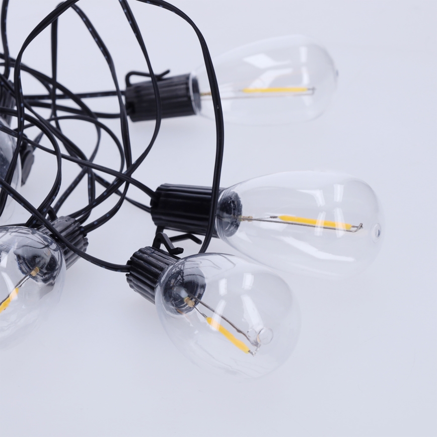 Brilagi - LED ulkokäyttöinen jouluköynnös 10xLED/3xAA 3,2m IP44 lämmin valkoinen