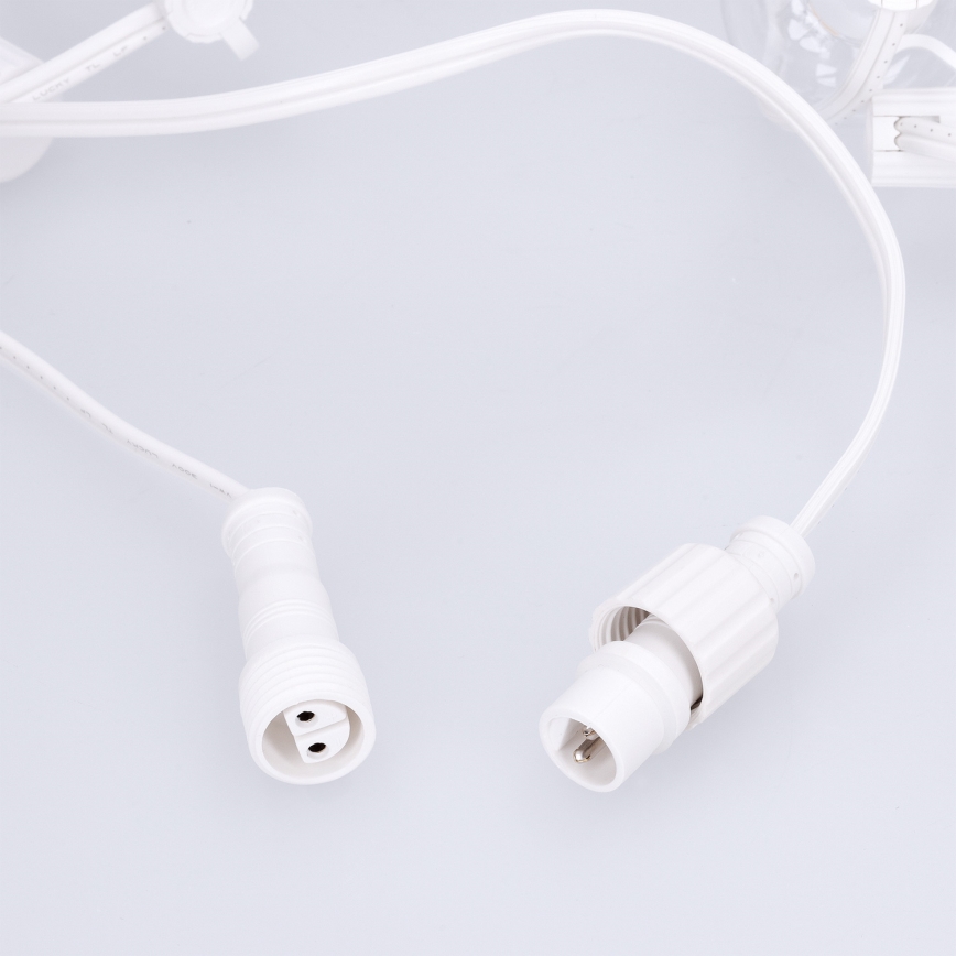 BRILAGI - LED ulkokoristevaloketju GIRLANDA 25xE12/0,8W/230V 20m valkoinen IP44 lämmin valkoinen