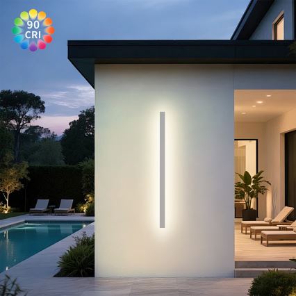 Brilagi - LED-ulkoseinävalaisin LINEAR LED/32W/230V 3000K IP65 140 cm valkoinen CRI 90