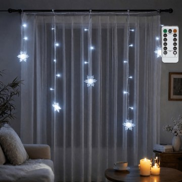 BRILAGI - LED ulkokäyttöön tarkoitettu joulukoristevalosarja 60xLED/6W/6x0,7m IP44 kylmänvalkoinen
