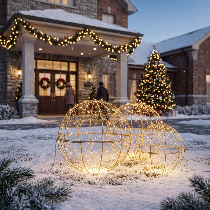 BRILAGI - LED-ulkokäyttöön tarkoitettu joulupallo LED/1,3W/230V IP44, halkaisija 40 cm