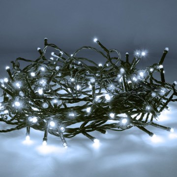 Brilagi - LED ulkokäyttöön tarkoitettu jouluvaloketju 150xLED/8 toimintoa 18 m IP44 kylmänvalkoinen
