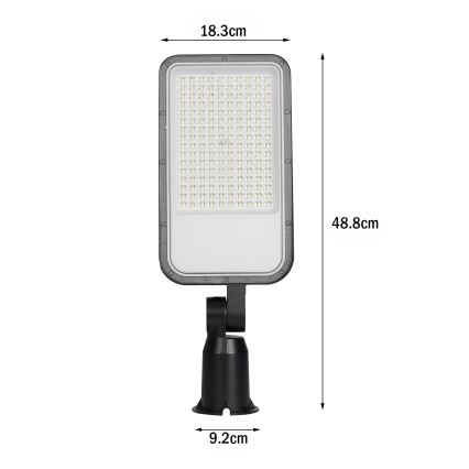Brilagi - LED ulkokatulamppu nivelillä URBANLIGHT LED/100W/230V musta IP65